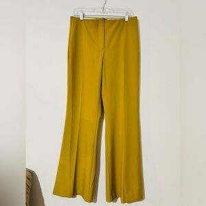 Zara Yellow Wide Leg Women's Pants